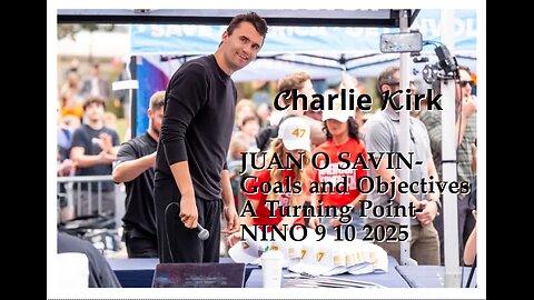 JUAN O SAVIN- Goals and Objectives, A Turning Point- NINO 9 10 2025