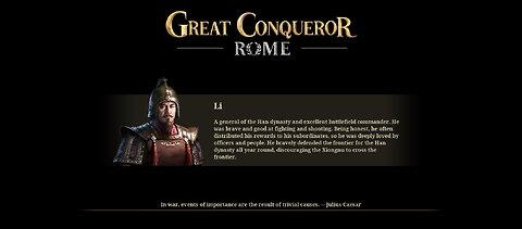 Great Conqueror Rome: Rise of Monarchs: Conqueror: Master of the Military Arts: Han Xin V3