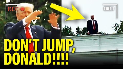 Trump GETS LOST on ROOF as WHITE HOUSE as PANIC SETS HIM