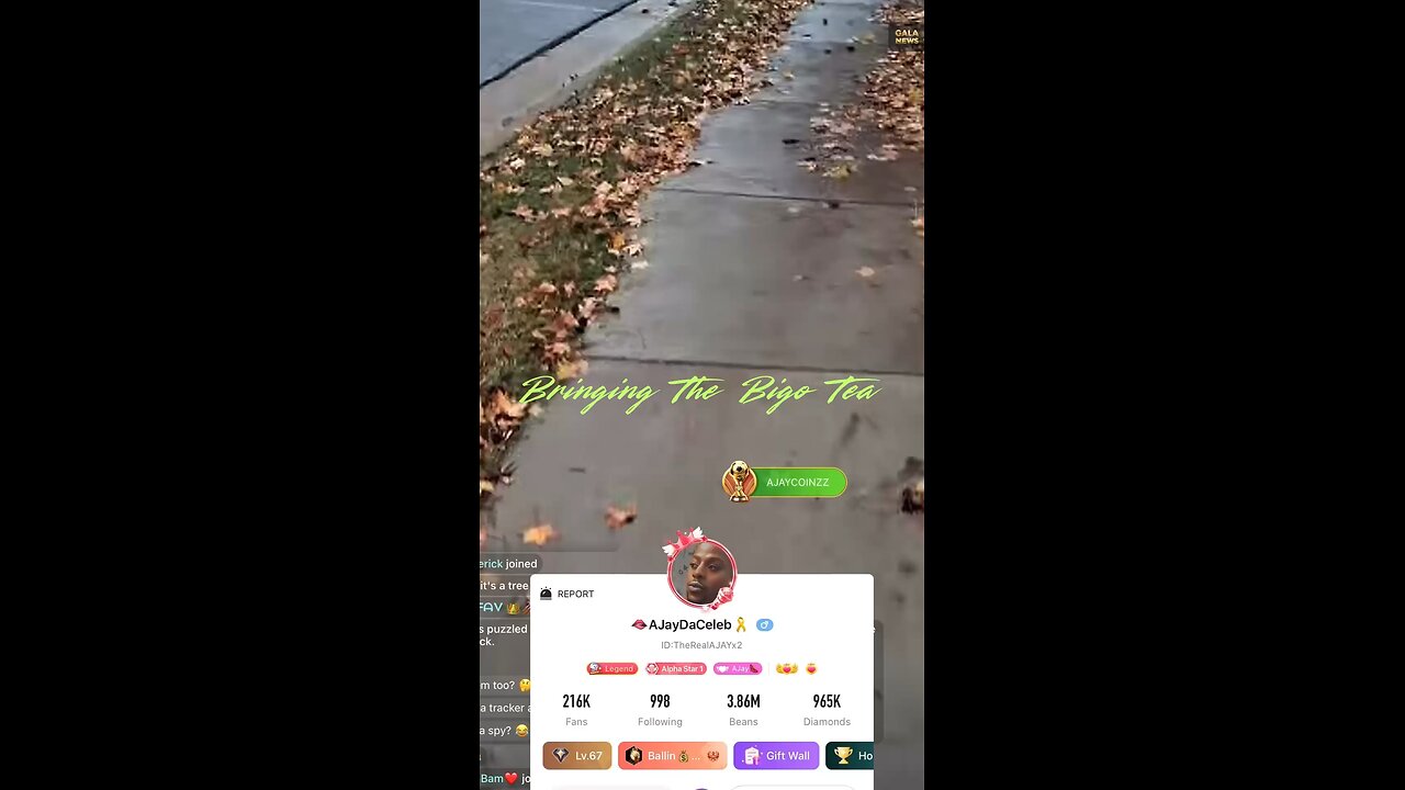 Ajay is out walking he’s looking for a guy that he talks to.