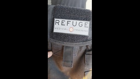 Trooper goes through a Refuge Medical kit that he repacked for one of our members.