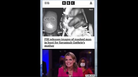 FBI surveillance images of the kidnapper to Nancy Guthrie - All part of the movie.