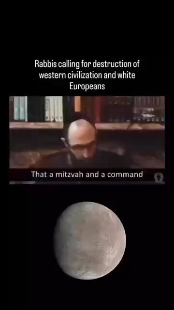 Rabbis calling for destruction of western civilization and white Europeans