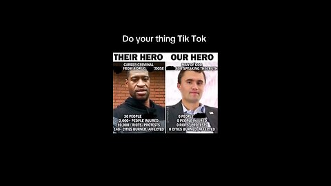 George Floyd the druggie vs Charlie Kirk the man of god.