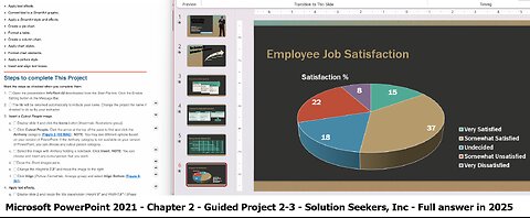 PowerPoint 2021 Ch 2 Guided Project 2-3 - Solution Seekers, Inc. - Full answer in 2025 Step-by-step