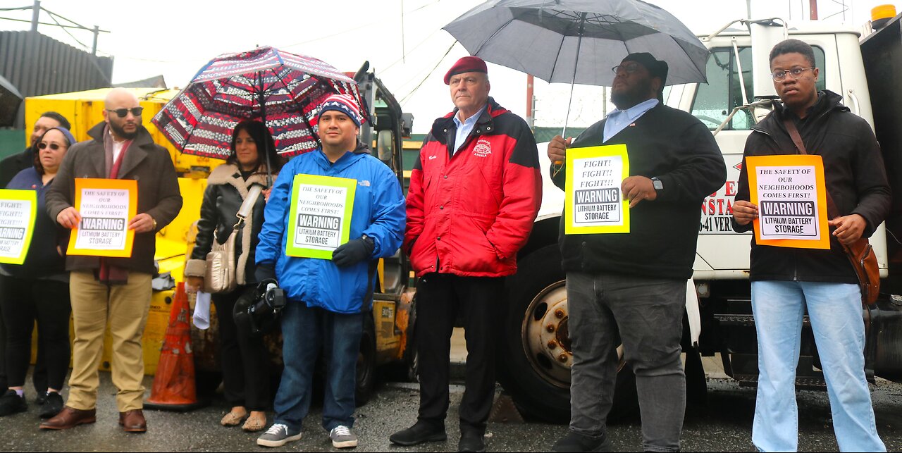 Exclusive Full Coverage: Lithium Timebomb Next to Families, Bronx Rally