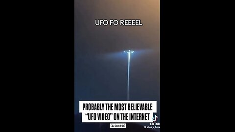 Real UFO or project blue beam?