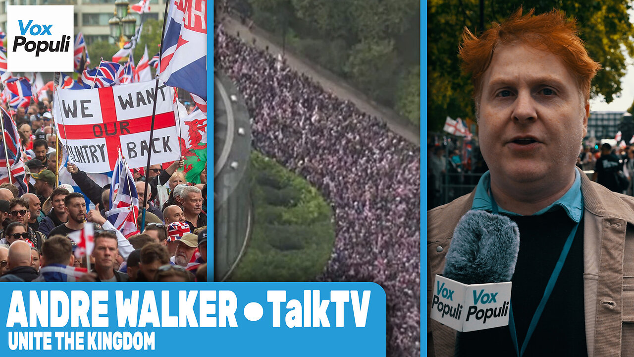 Andre Walker: "These are TRUE Patriots" | Tommy Robinsons' 'Unite the Kingdom' rally in London
