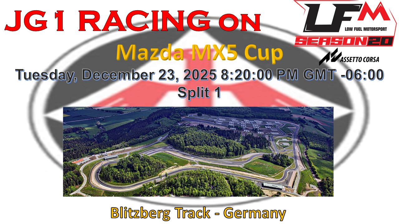 JG1 RACING on LFM - Mazda MX5 Cup - Blitzberg Track - Germany - Split 1