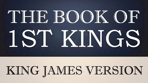 11) The Book of 1st Kings