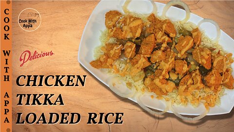 Chicken Tikka Loaded Rice | Tandoori Pulao | Loaded Tandoori Rice Bake | Tandoori Chicken Rice Bowl