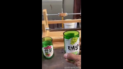 He Turns Old Liquor Bottles into Expensive Glasses