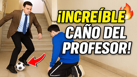 🎓⚽ EL PROFESOR HACE UN CAÑO IMPRESIONANTE A SU ALUMNO Y LO DEJA SIN PALABRAS EN EL COLEGIO 🔥