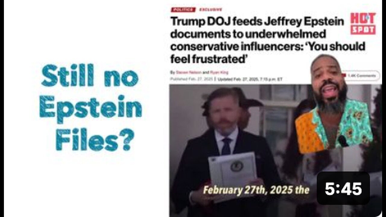 "Epstein Files Remain Unavailable"