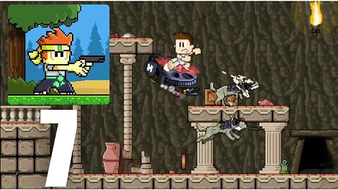 Dan The Man Part 7 : Custom Has Fight With Robots + Dogs (Android/iOS Gameplay Walkthrough)
