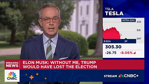 Elon musk:Without me,Trump would have lost the election