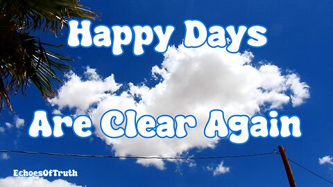 Beautiful Blue Skies And White Puffy Clouds - How It Use To Be! .. Before Chemtrails
