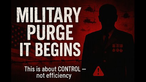 The Military Purge Has Begun — This Is Not About Efficiency