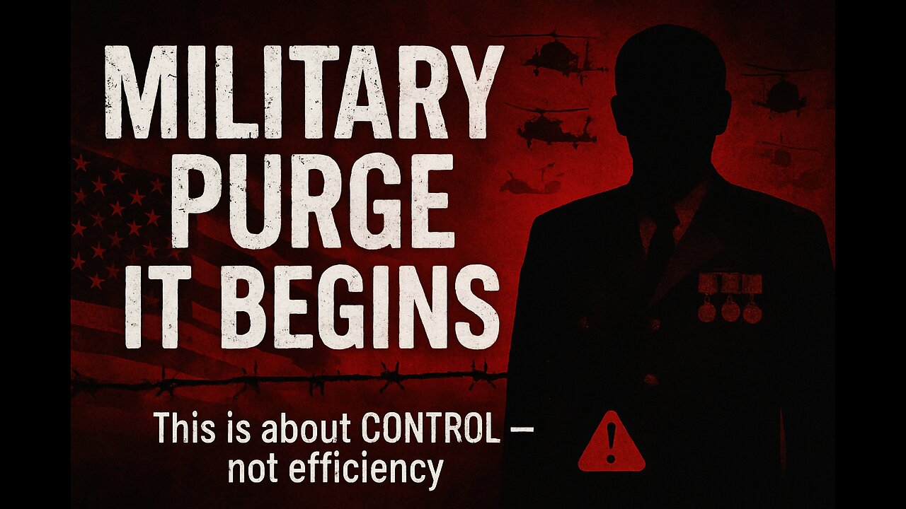 The Military Purge Has Begun — This Is Not About Efficiency