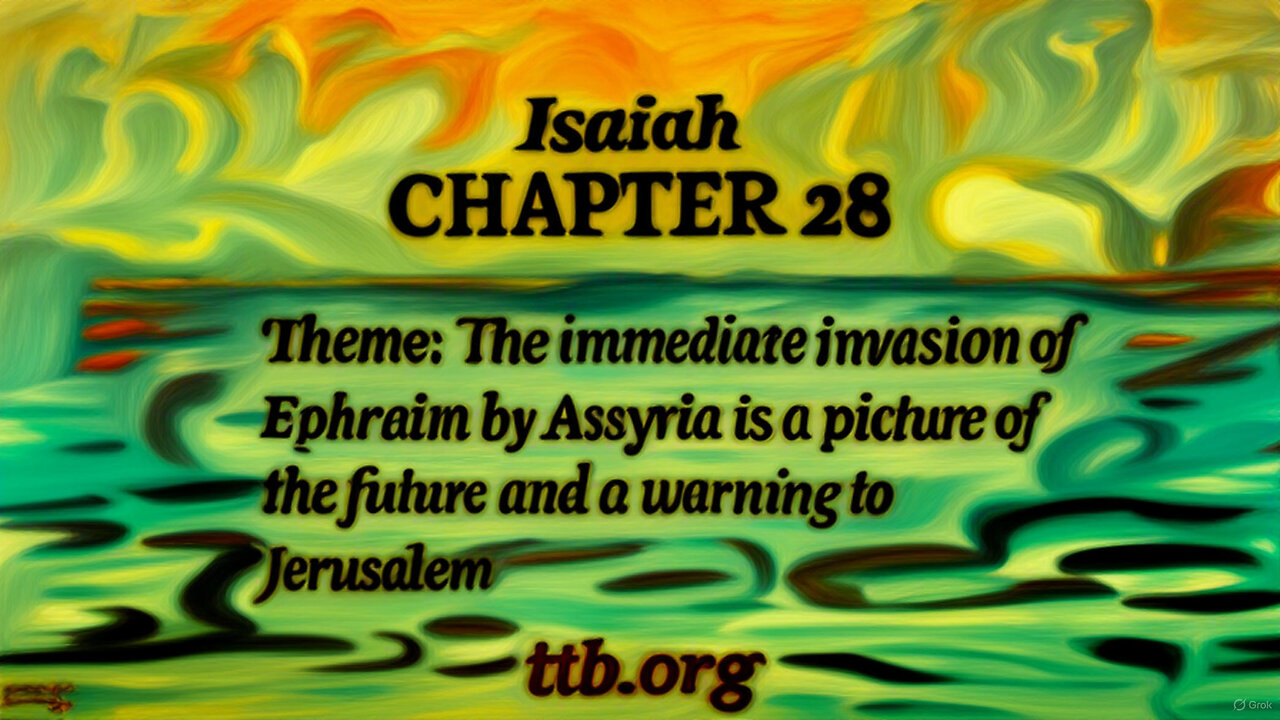 Isaiah Chapter 28 (Bible Study)