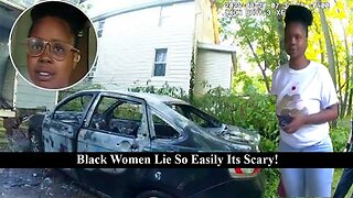 Crazy Black Ex Girlfriend Burns Mans Baby Momma Car Then Lies To Police!