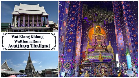 Stunning Purple Temple: Wat Klang Khlong Watthanaram - Ayutthaya Thailand 2025