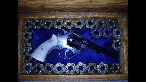 custom smith and wesson model 1917 shooting a steel plate