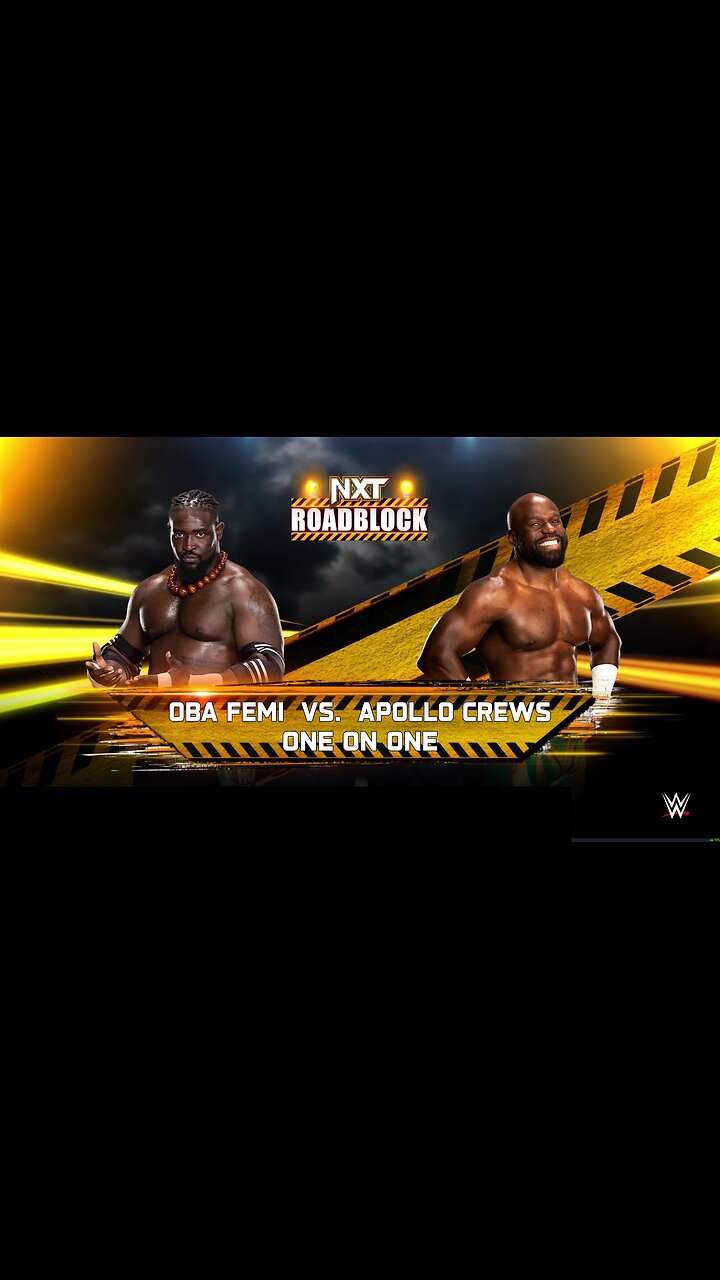 WWE 2k25 Oba Femi vs Apollo Crews