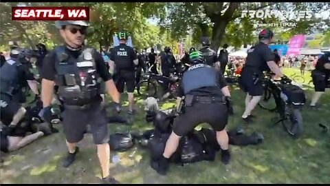 Seattle PD Arrest Antifa people who came to protest Christians gathered for praise & worship 5.24.25