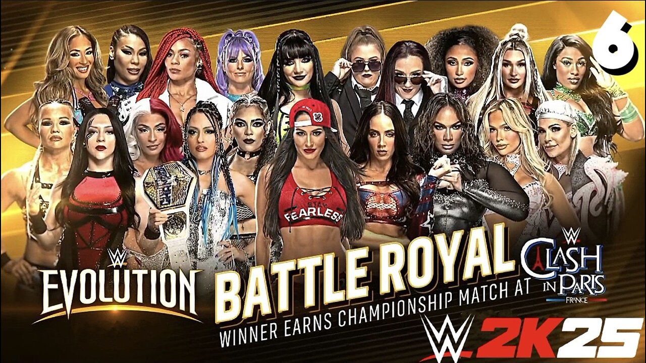 WWE 2K25 Evolution 2 - Match 6: La Primera is going to PARIS!