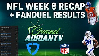 NFL WEEK 8 RECAP + FANDUEL RESULTS | INSIDE THE NFL | CHANNELADRIANTV