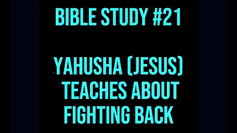 Good Morning ☀️ Bible Study #21 Yahusha Teaches About Fighting Back #asl #signlanguage #deaf