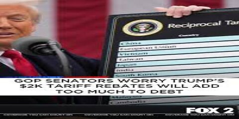 Senate Republicans Oppose $2K Tariff Checks