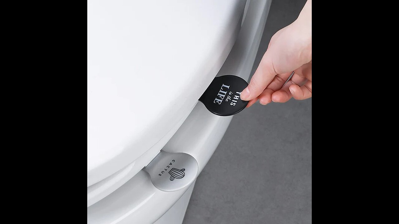 Toilet Cover Lifting Handle, Avoid Touching, Self-Adhesive, for Cleaner & Healthier Use (3 Pcs)