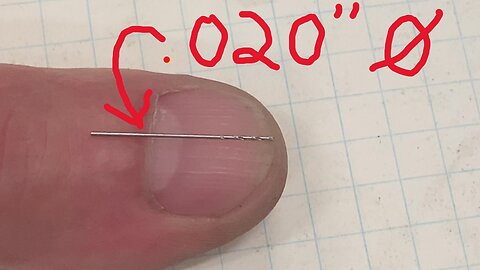 HOW TO SHARPEN AN INSANELY SMALL DRILL BIT