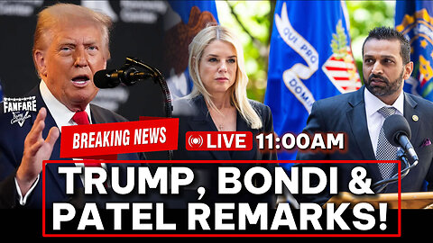 BREAKING NEWS: PRESIDENT TRUMP SPEAKS AT SAUDI INVESTMENT FORUM | PAM BONDI & KASH PATEL PRESSER