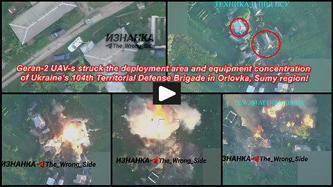 Sumy region: Russian Geran-2 UAV-s they burn/erase the Ukrainian position