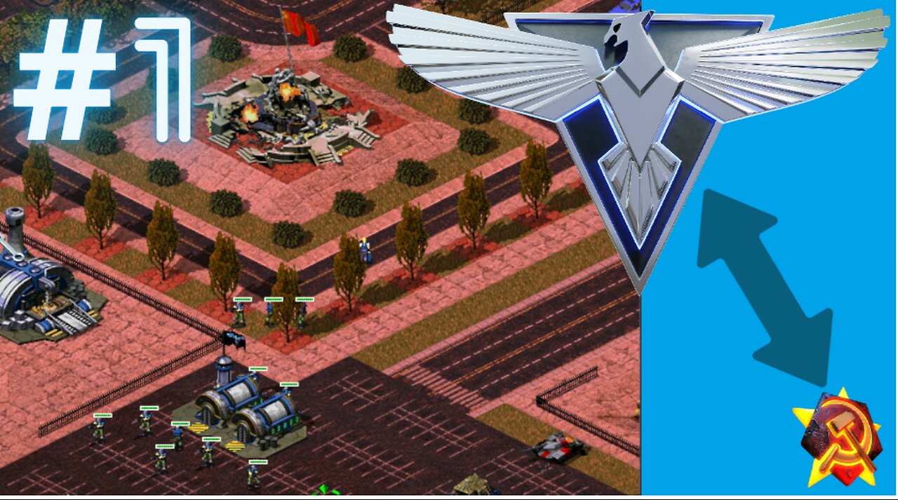 Red Alert 2 - Allied Flipped Mission 1 - Red Dawn - Walkthrough
