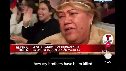 🇻🇪 Venezuelan woman thanks President Trump for capturing Maduro