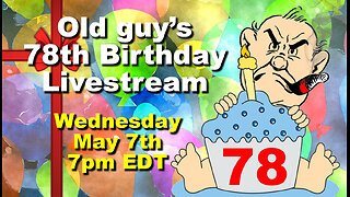 Mitch's 48th BIRTHDAY PARTY LIVESTREAM. MAY 7th, 2025, 7pm EDT. You're invited!