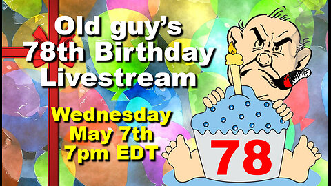 Mitch's 48th BIRTHDAY PARTY LIVESTREAM. MAY 7th, 2025, 7pm EDT. You're invited!
