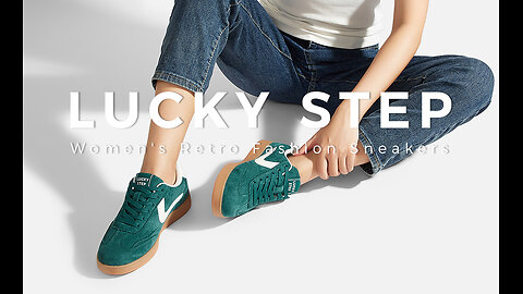 LUCKY STEP Women's Retro Fashion Sneakers Classic Casual Walking Shoes Non Slip Comfort Skate Shoes