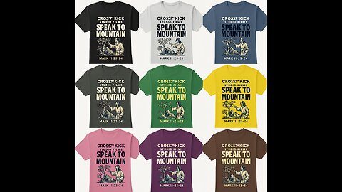 Cross kick Studio Films Speak to the mountain-T shirt