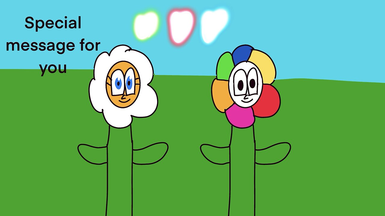 Flowers loving message