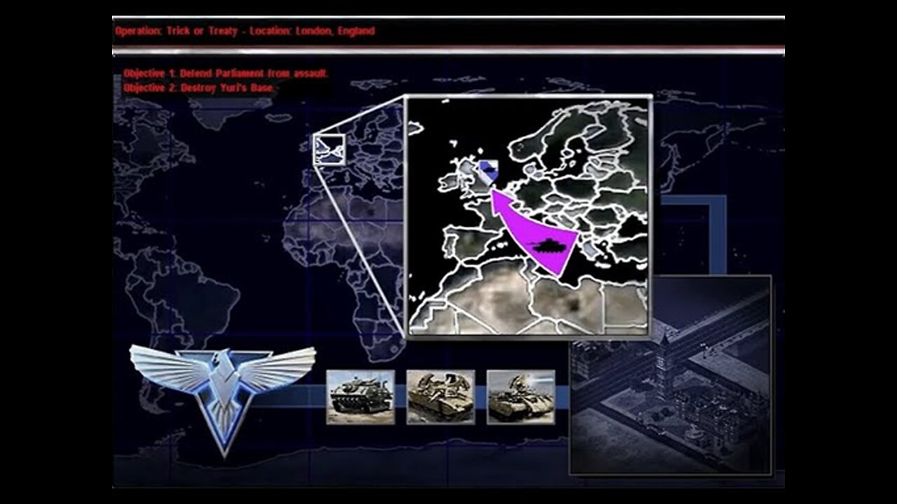 Red Alert 2 - Yuri's Revenge - Allied's Mission - Part 6: Trick or Treaty - Mod