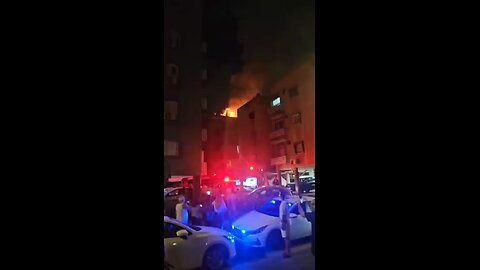 Impacts in Tel Aviv after Iranian missile strike