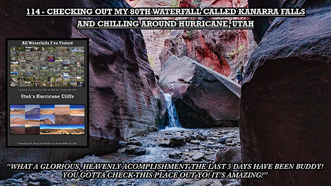 CHECKING OUT MY 80TH WATERFALL CALLED KANARRA FALLS AND CHILLING AROUND HURRICANE, UTAH