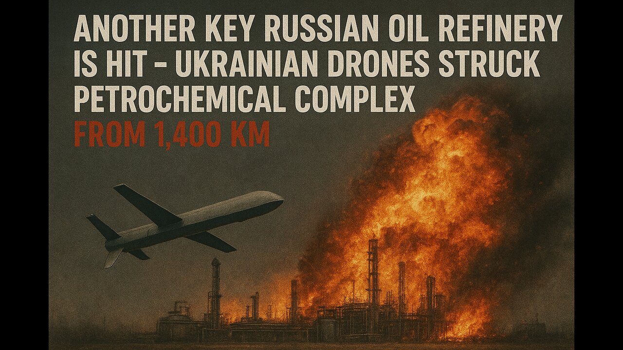 Another key Russian oil refinery is hit - Ukrainian drones struck petrochemical complex from 1,400km