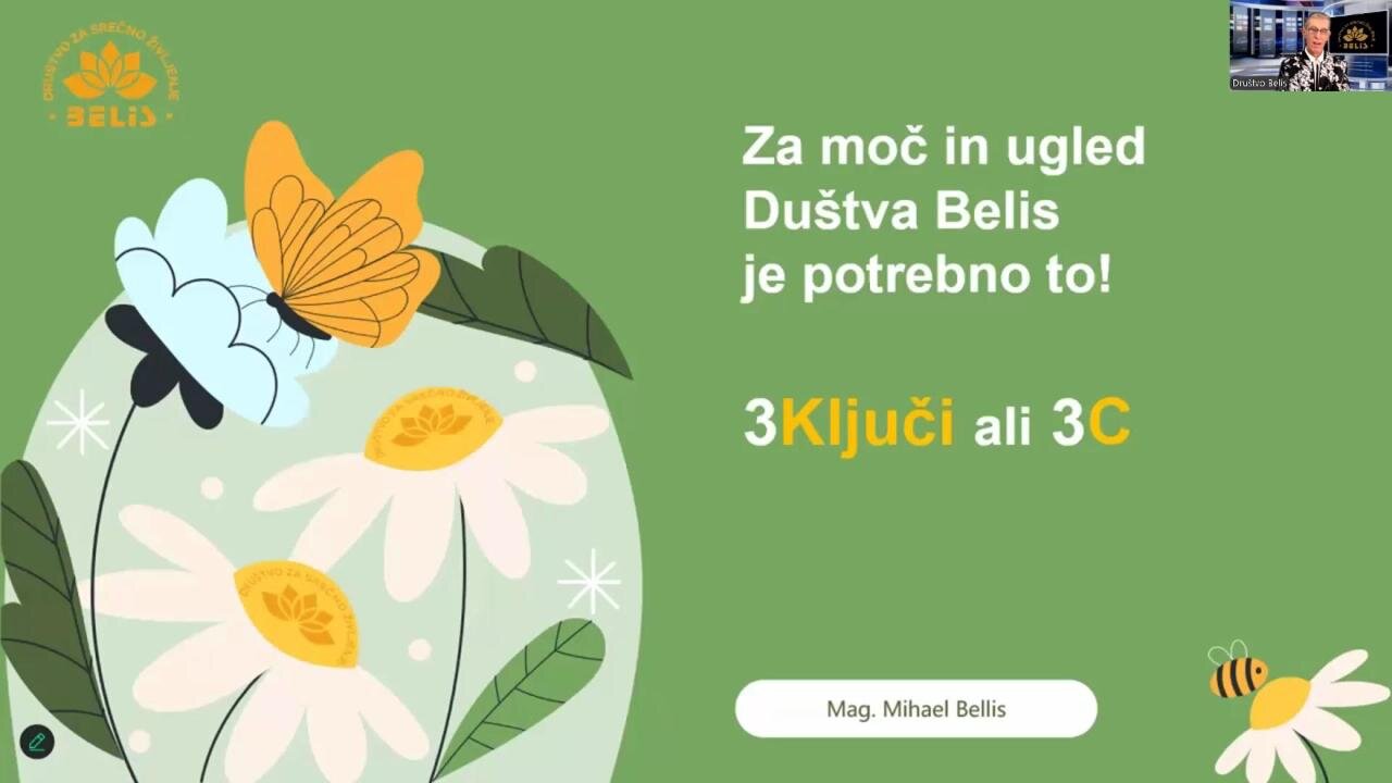 ZA MOČ IN UGLED DRUŠTVA JE POTREBNO TO - Mag. Mihael Bellis