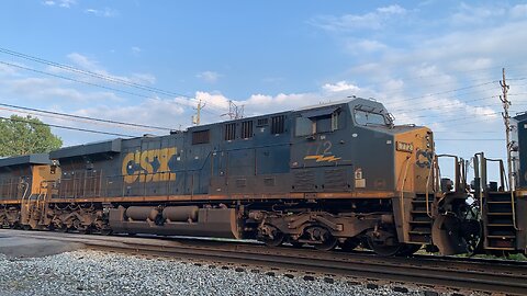 Lightning Fast CSX Train part 32 Sparse Spine Cars